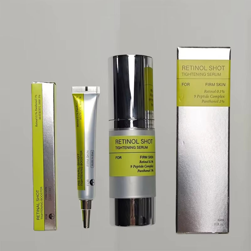 Korean Retinol Shot Eyes Tightening Moisturizing Booster Cream,Vitamin a Facial Skin Firming Lifting Care Serum,Reduce Fine Line