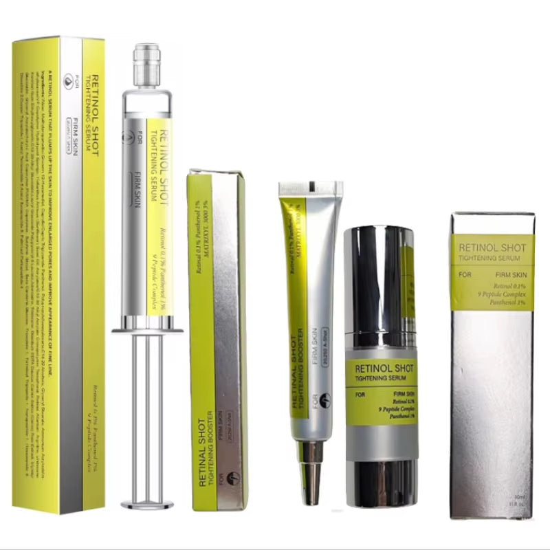 Korean Retinol Shot Eyes Tightening Moisturizing Booster Cream,Vitamin a Facial Skin Firming Lifting Care Serum,Reduce Fine Line