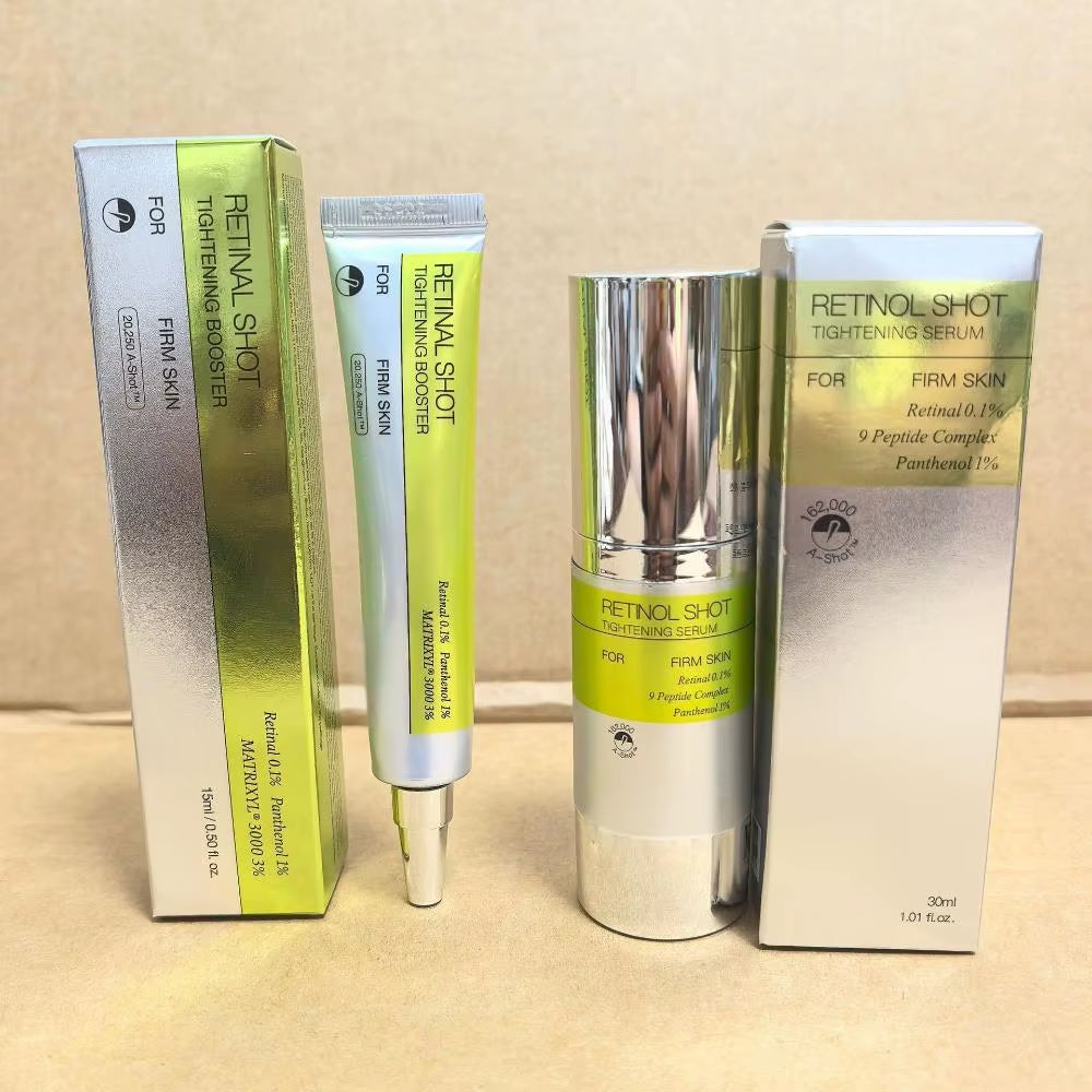 Korean Retinol Shot Eyes Tightening Moisturizing Booster Cream,Vitamin a Facial Skin Firming Lifting Care Serum,Reduce Fine Line