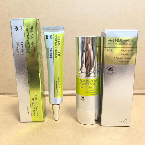 Korean Retinol Shot Eyes Tightening Moisturizing Booster Cream,Vitamin a Facial Skin Firming Lifting Care Serum,Reduce Fine Line